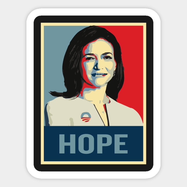 Sheryl Sandberg 2020 Sticker by Zeindee